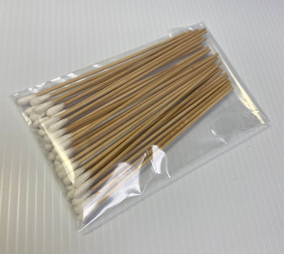 6” cotton tip swabs